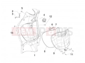 Front glove-box - Knee-guard panel - Piaggio Liberty 150 2008