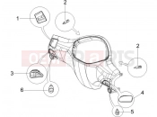 Selectors - Switches - Buttons - Piaggio Liberty 200 2007