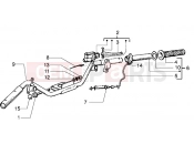 Handlebars component parts - Piaggio Liberty 50 2T
