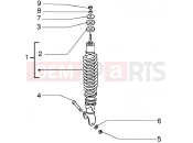 Rear shock absorber - Piaggio Liberty 50 2T