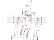 Fork's components (MVP) - Piaggio Liberty 50 2T 2007
