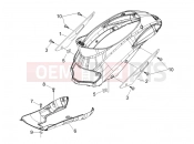 Side cover - Spoiler - Piaggio Liberty 50 2T 2007
