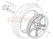 Rear wheel - Piaggio Liberty elettrico PPT (E) 2016