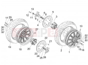 PIAGGIO MP3 125 Hibrid első kerék