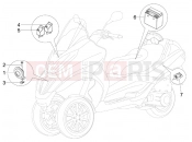 PIAGGIO MP3 125 ie Touring Remote control switches - Battery - Horn