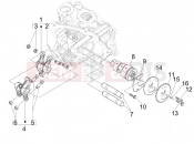 PIAGGIO MP3 125 ie Touring Rocking levers support unit