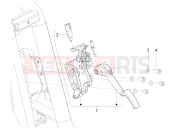 Control pedals - Levers - Piaggio MP3 125 YOUrban ERL 2011