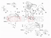 PIAGGIO MP3 250 ie LT Wheel huosing - Mudguard