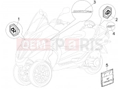 PIAGGIO MP3 250 ie LT Plates - Emblems