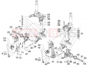 PIAGGIO MP3 300 4T 4V ie ERL Hibrid Fork's components (Mingxing)