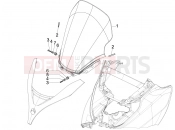 PIAGGIO MP3 300 4T 4V ie ERL Hibrid Windshield - Glass