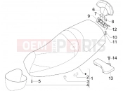 PIAGGIO MP3 300 ie Touring Saddle/seats