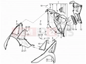 Front glove-box - Knee-guard panel - Piaggio MP3 300 YOUrban LT ERL 2011