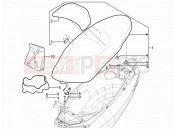 Saddle/seats - Piaggio MP3 300 YOUrban LT ERL 2011