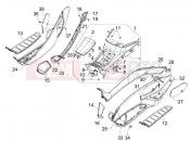 PIAGGIO MP3 400 ie Central cover - Footrests