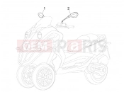 PIAGGIO MP3 500 Sport (USA) Driving mirror/s