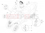 PIAGGIO MP3 500 Sport Business ABS (USA) Remote control switches - Battery - Horn