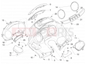 Meter combination - Cruscotto - Piaggio MP3 500 Sport Business ABS (USA) 2019