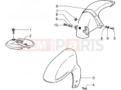Front and rear mudguard - Piaggio NRG Extreme