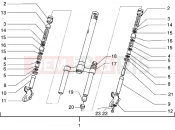 Front fork - Piaggio NRG Extreme