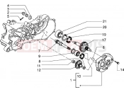 Rear wheel shaft - Piaggio NRG Extreme