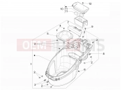 Helmet huosing - Undersaddle - Piaggio NRG Power DD 2011
