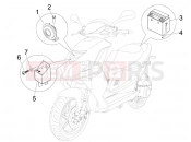 Remote control switches - Battery - Horn - Piaggio NRG Power DD 2011