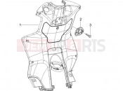 Front glove-box - Knee-guard panel - Piaggio NRG Power DD 2017