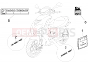 Plates - Emblems - Piaggio NRG Power DD Serie Speciale 2012