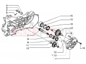 PIAGGIO Rear wheel shaft