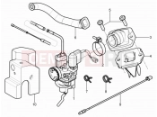 Carburettor, assembly - Union pipe - Piaggio NRG Power DT 2007