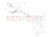 Crankshaft - Piaggio NRG Power DT 2007