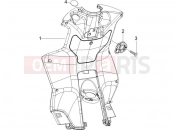 Front glove-box - Knee-guard panel - Piaggio NRG Power DT 2007