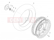 Rear wheel - Piaggio NRG Power DT 2007
