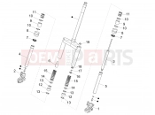 Fork's components (Wuxi Top) - Piaggio NRG Power DT 2014