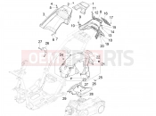 Rear cover - Splash guard - Piaggio NRG Power DD 2018