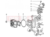 PIAGGIO NRG MC3 Purejet Cylinder head and induction pipe