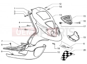 PIAGGIO NRG MC3 Purejet Front shield- footboard-spoiler