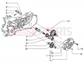 PIAGGIO NRG MC3 Purejet Rear wheel shaft