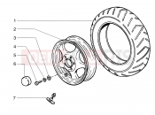 Front wheel - Piaggio Sfera 125cc