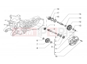 Wheel shaft - Piaggio Sfera 125cc