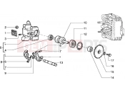 Rocker levers support - Piaggio Sfera RST 125