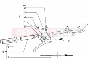 Handlebars component parts - Piaggio Sfera RST 50
