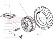 Rear wheel - Piaggio Sfera RST 50