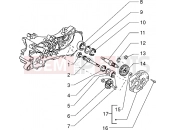 Rear wheel shaft - Piaggio Sfera RST 50