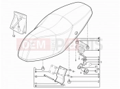Saddle/seats - Piaggio Typhoon 125 4T 2V 2013