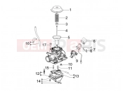 Carburetor's components - Piaggio Typhoon 125 4T 2V 2016