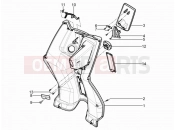 Front glove-box - Knee-guard panel - Piaggio Typhoon 125 4T 2V 2016
