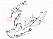 Side cover - Spoiler - Piaggio Typhoon 125 4T 2V (USA) 2016