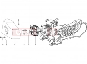PIAGGIO Typhoon 50 2T Serie Speciale Cylinder head cover